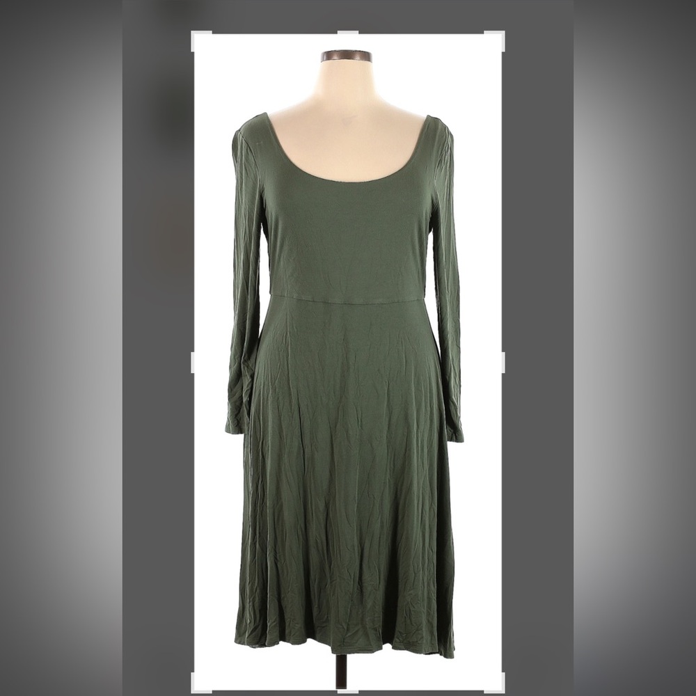 Banana Republic Olive Midi Dress - Picture 2 of 5